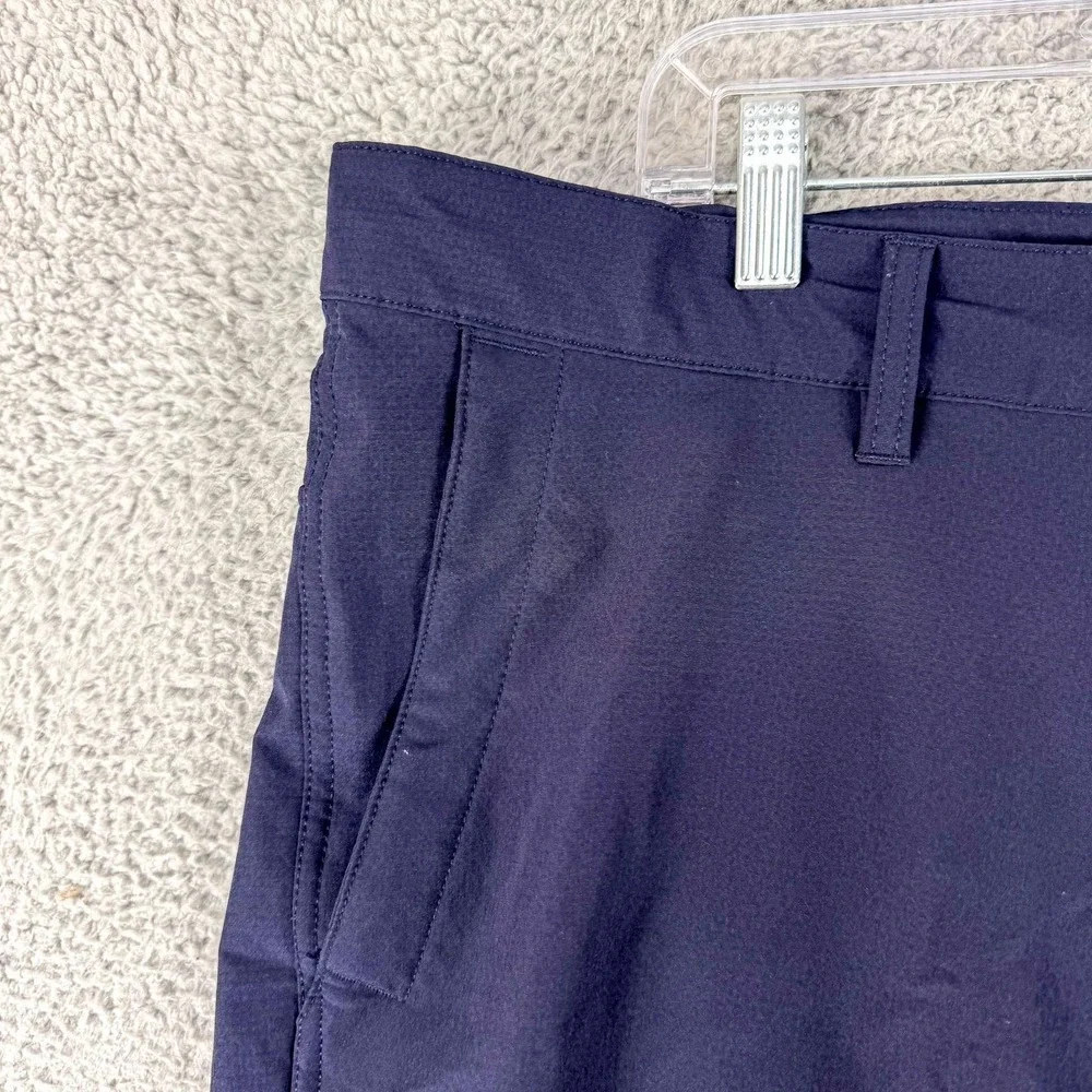 North Face Shorts Mens 40 Navy Blue Outdoors Stretch Zip Pocket Quick Dry Hiking